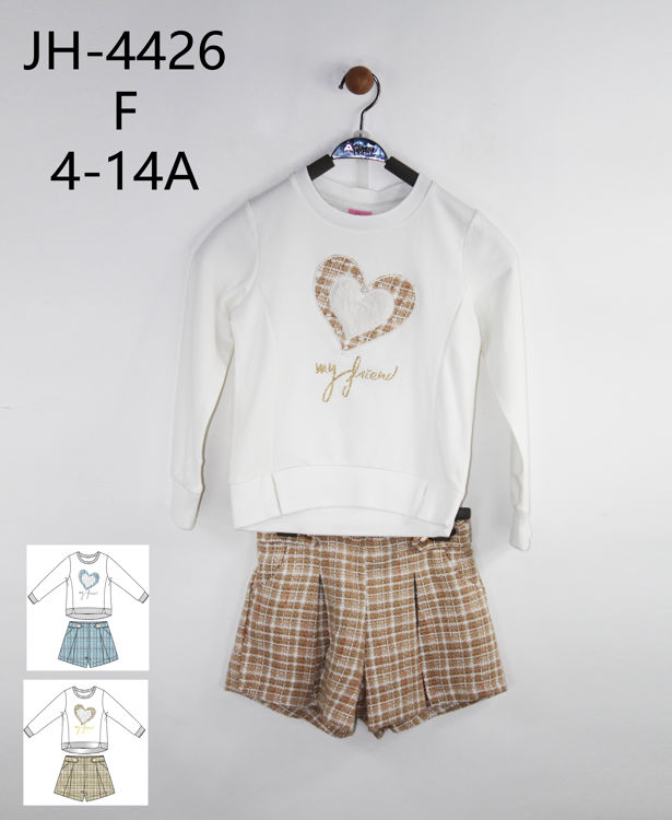 Picture of JH4426 GIRLS SMART TWO PIECE SET WITH SHORTS THERMAL